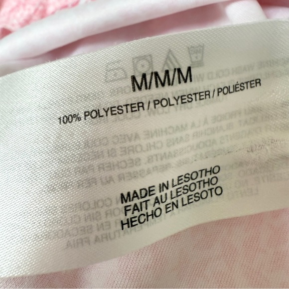 Greg Norman Women's Pink Umbrella Pattern Polo Shirt Size M Quarter-Zip Stretch - Picture 10 of 11